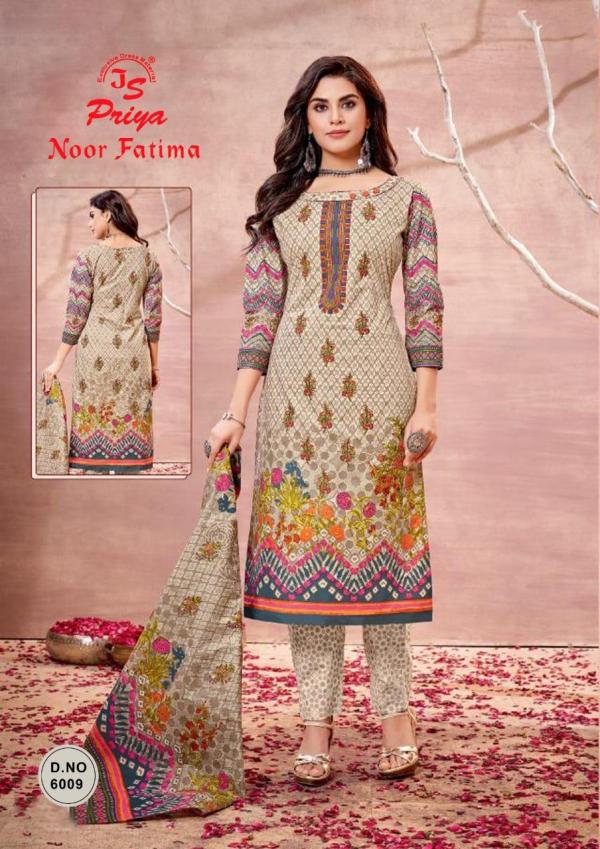 Js Priya Noor Fatima Vol-6 Cotton Designer Excluisve Dress Material